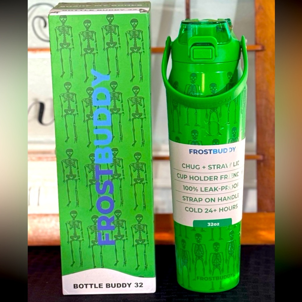 SoldOutOnline NIB Shake My Bones FrostBuddy BottleBuddy GLOW in the Dark Tumbler